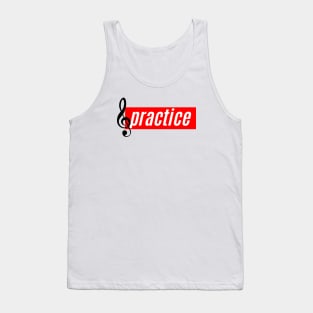 Practice (with treble clef) Tank Top